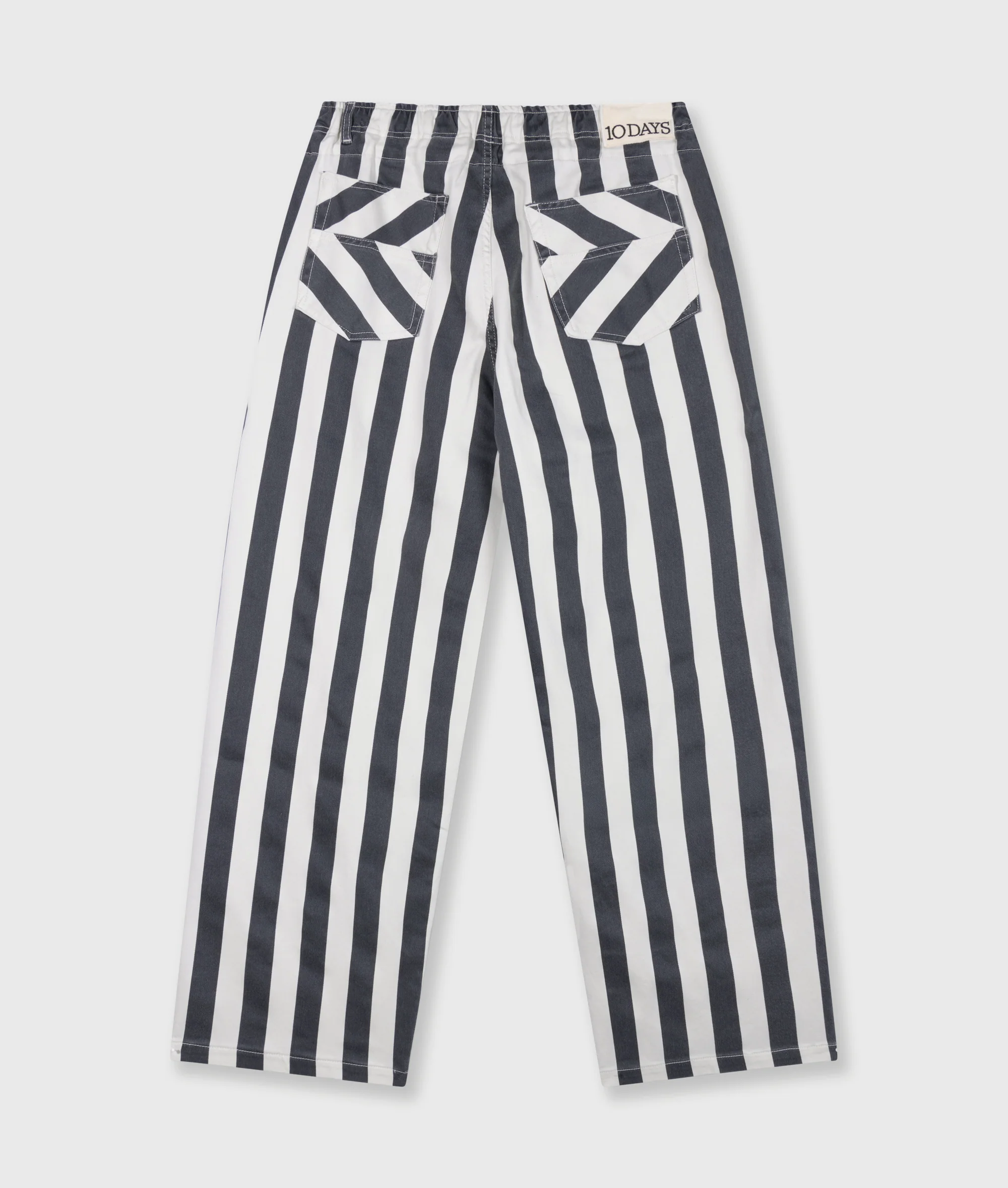 straight leg pants stripes | ecru/steel blue - Image 7