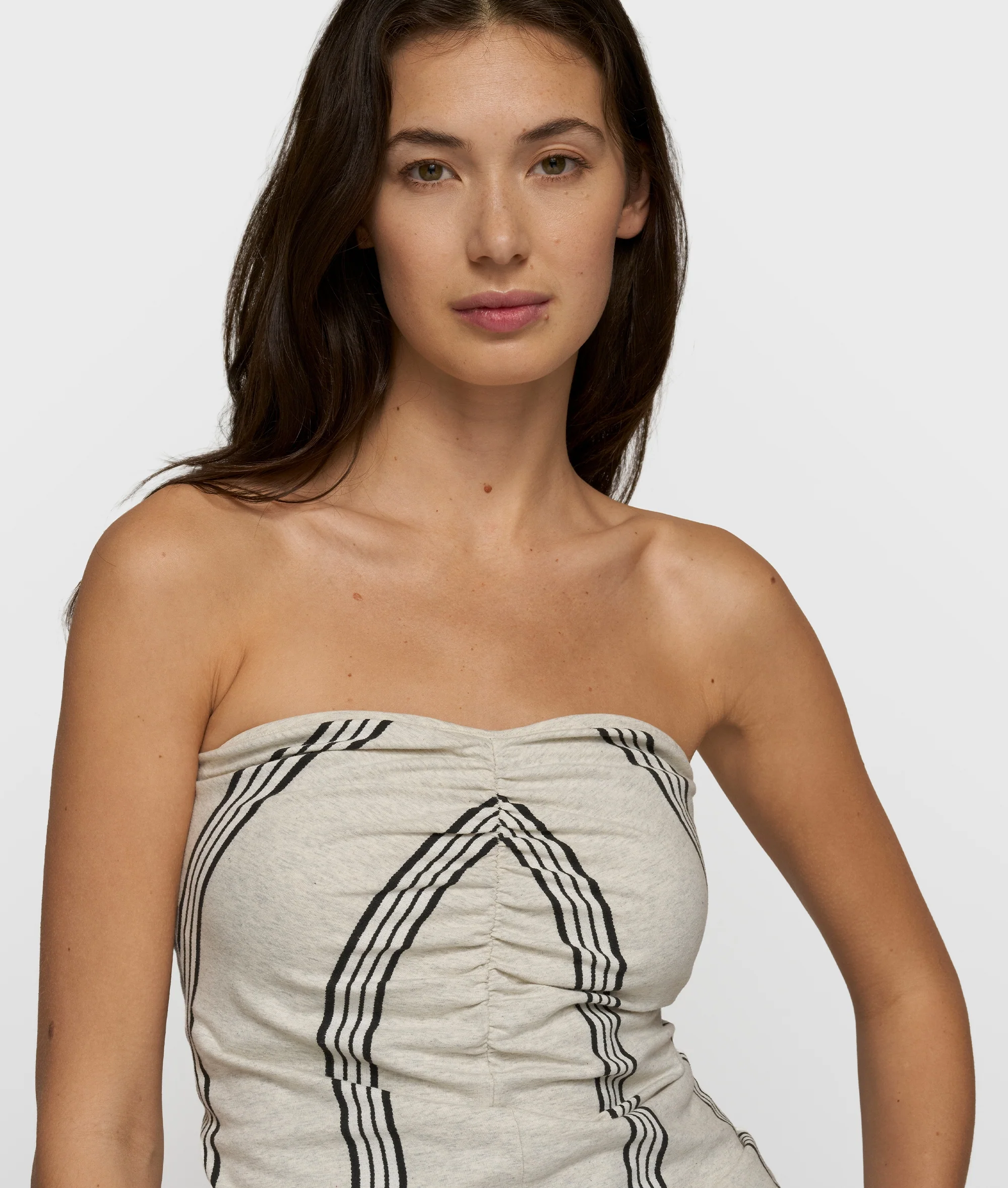 strapless top stripes | soft white melee - Image 2