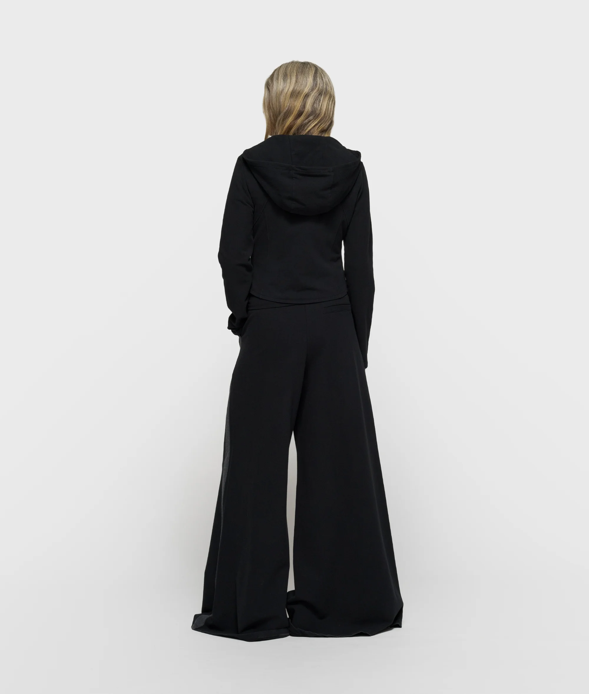 super wide leg jogger | black - Image 3