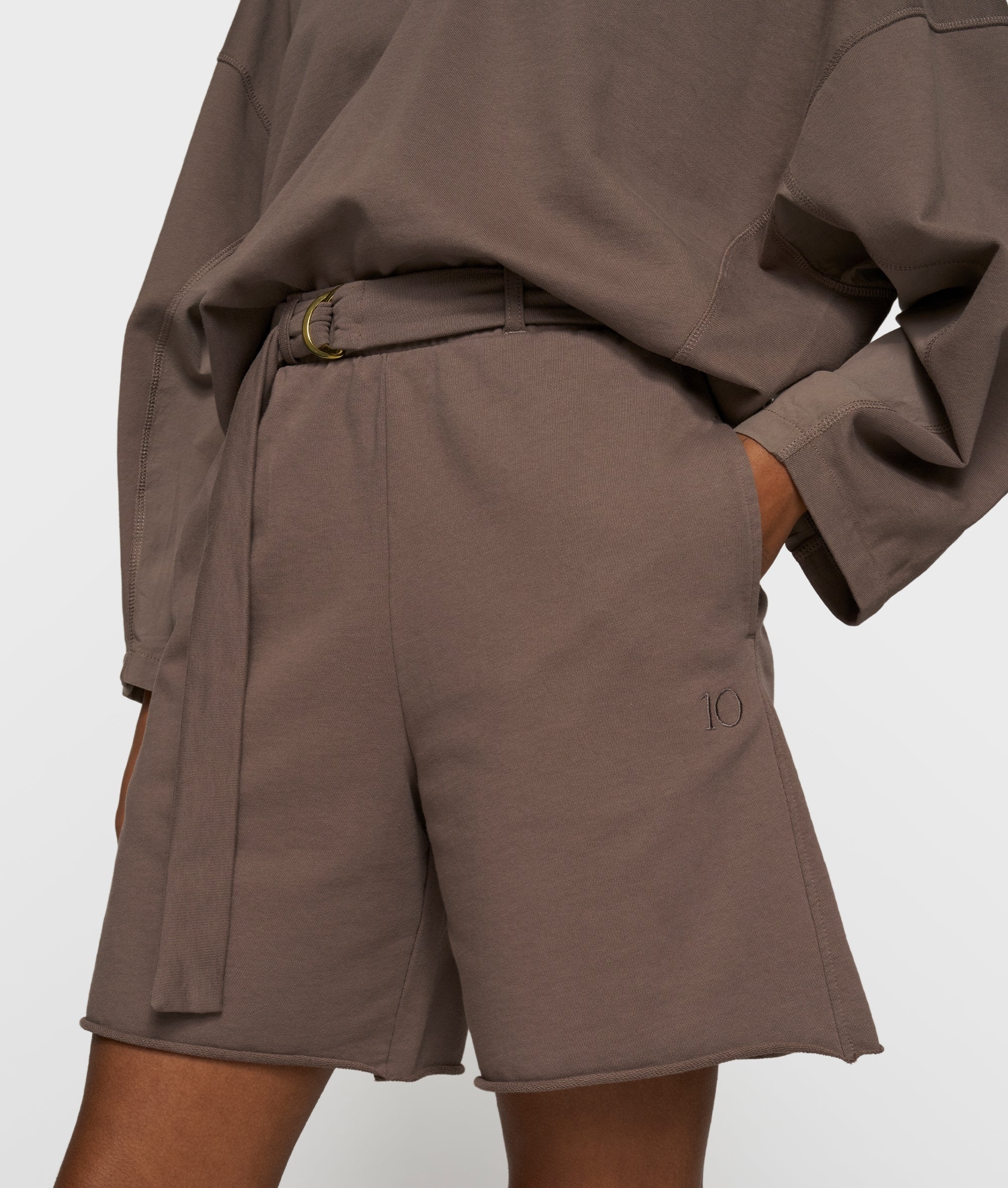 sweater v-neck fleece | moonrock - Image 5