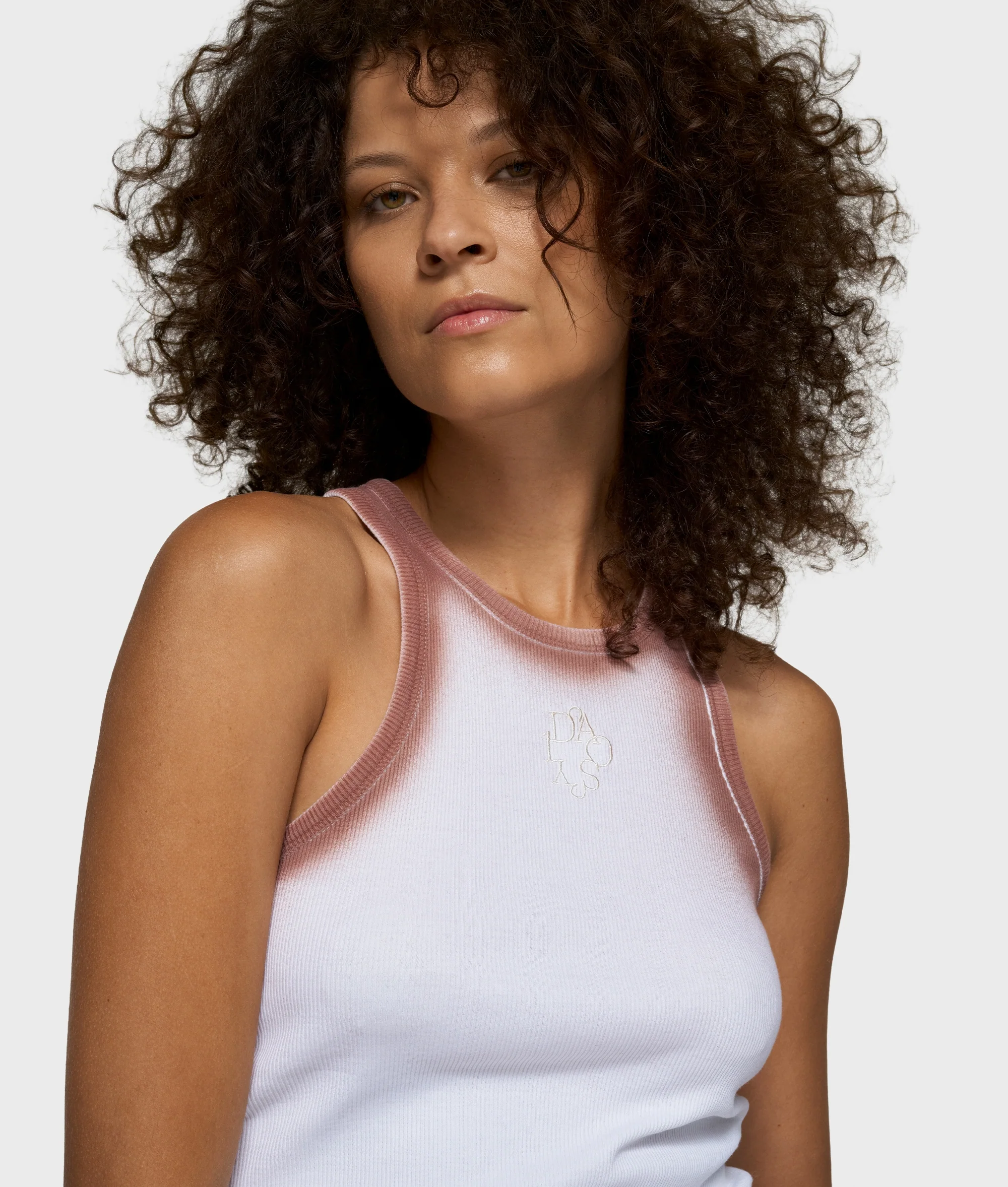 tank top rib spray | white - Image 2