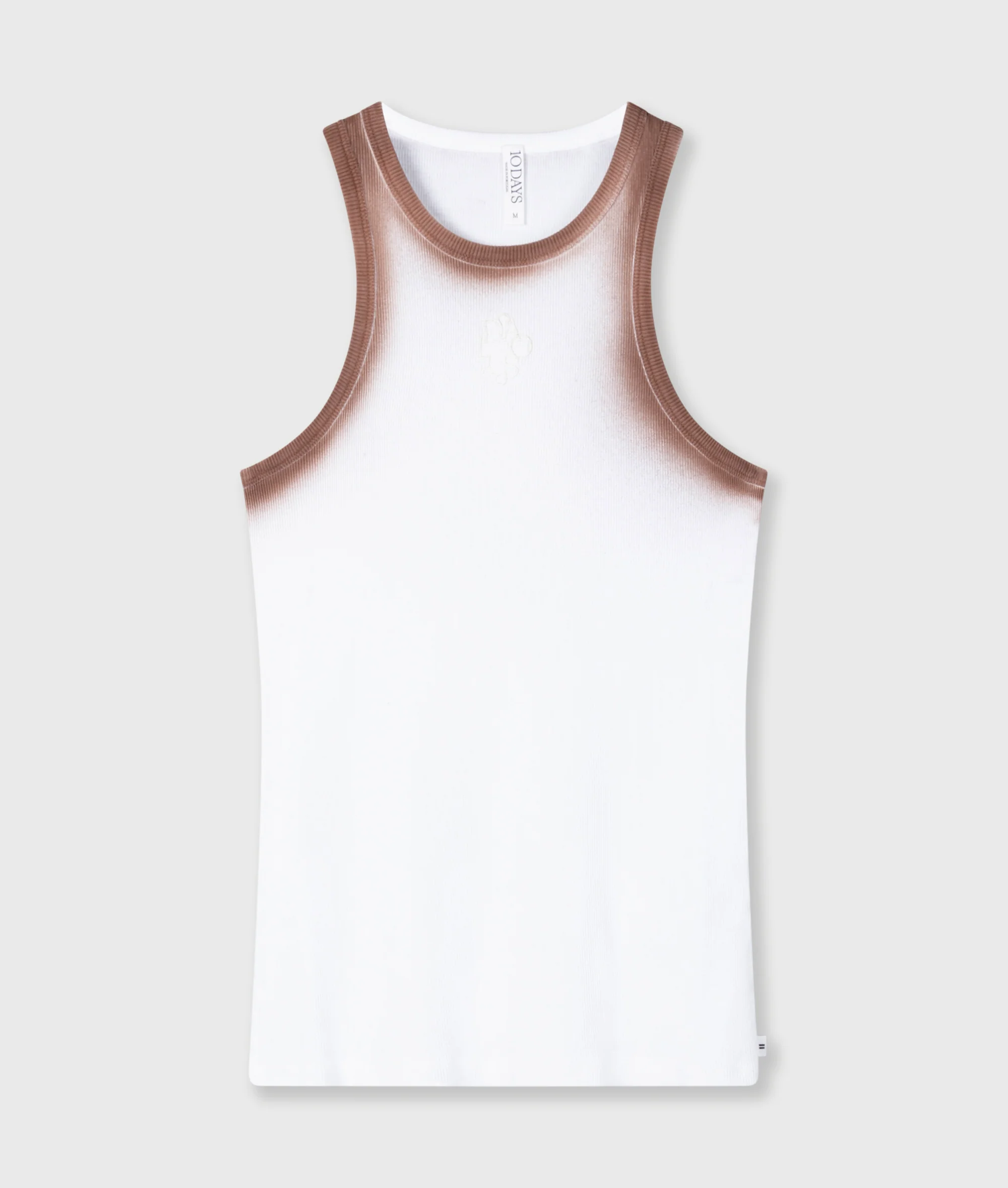tank top rib spray | white - Image 5