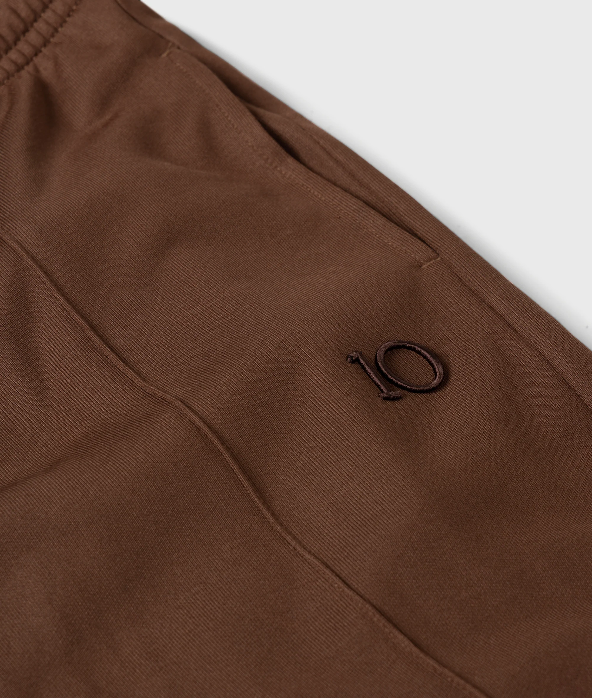 tapered track pants | dark truffle - Image 8
