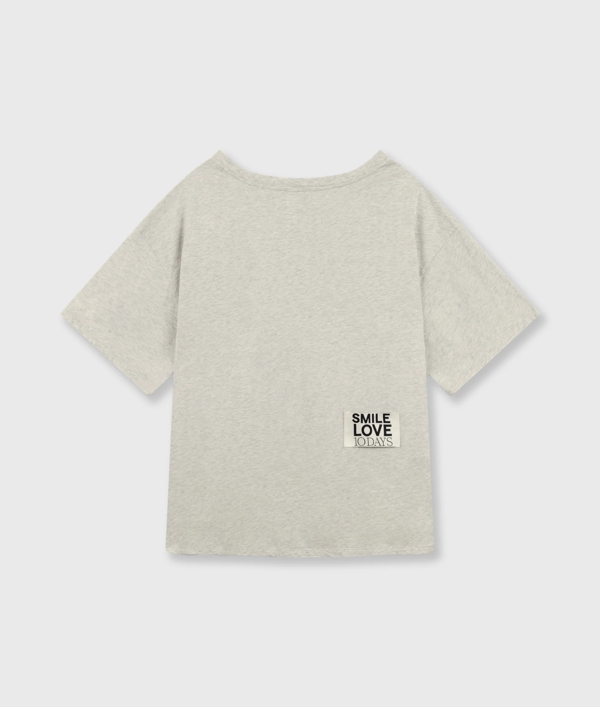 tee smile love | soft white melee - Image 8