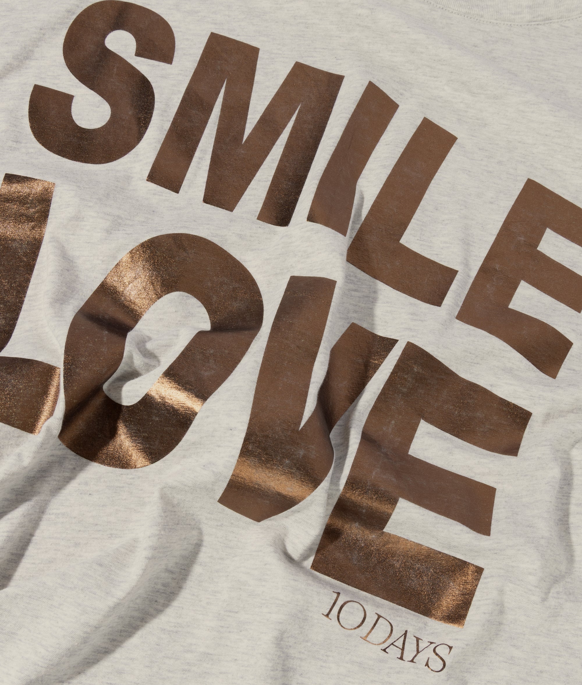 tee smile love | soft white melee - Image 9