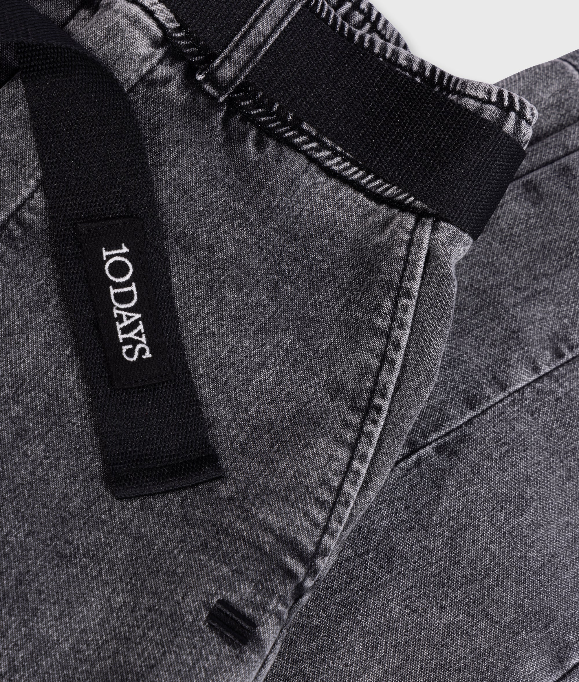 THE BELTED PANTS WASHED | black - Image 7