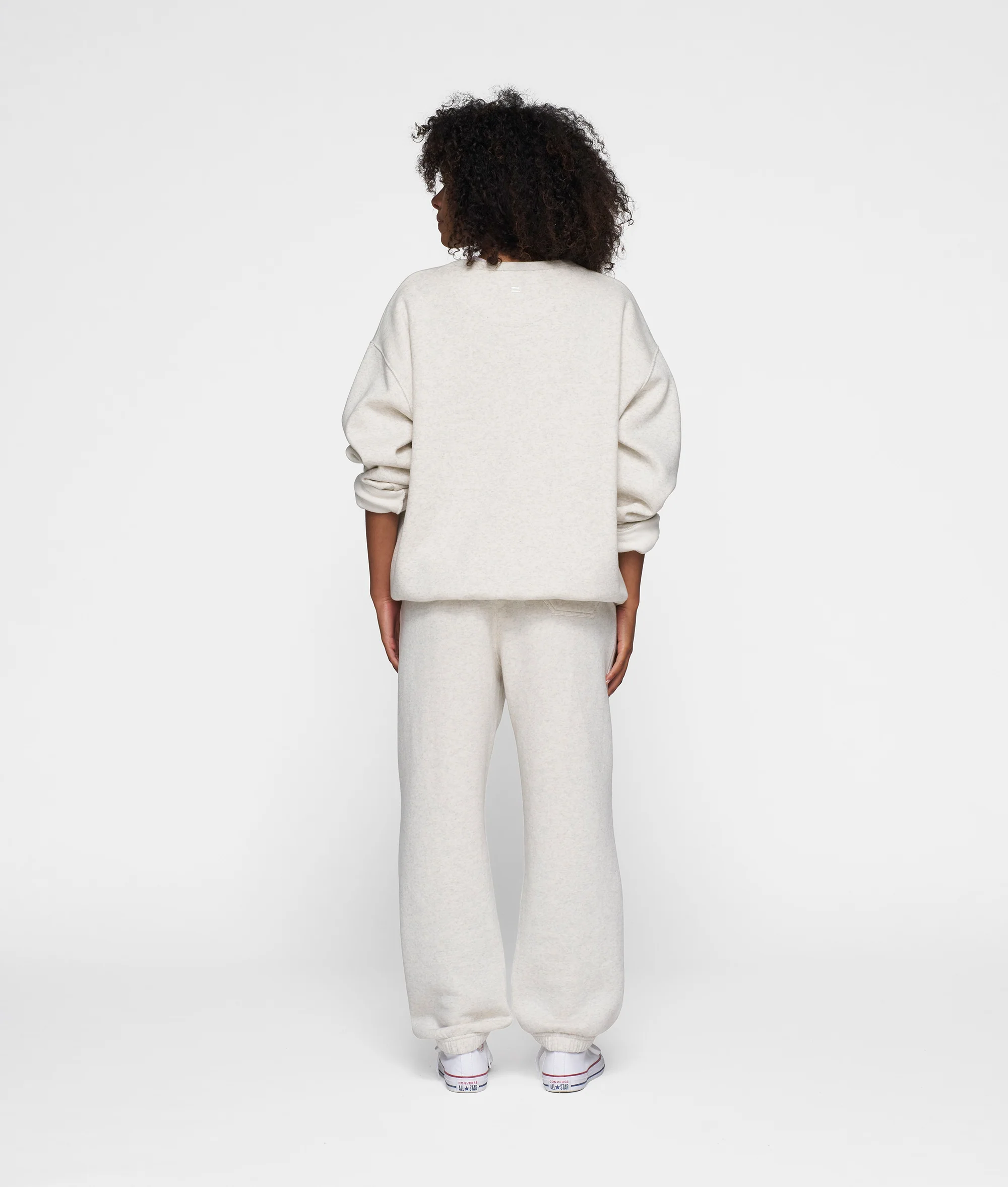 THE CLEAN STATEMENT SWEATER | soft white melee - Image 4