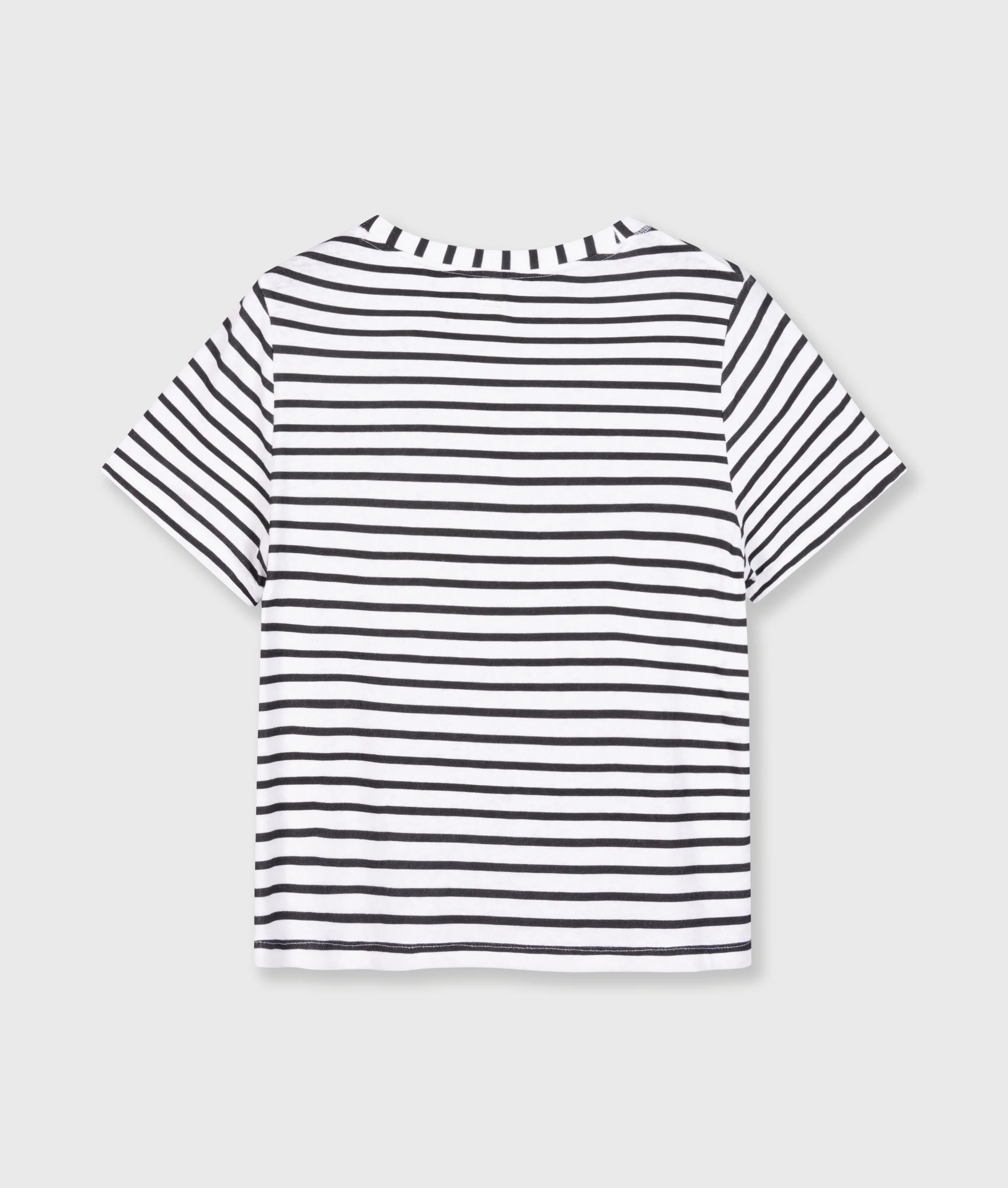 THE PETITE TEE STRIPES | white/black - Image 7