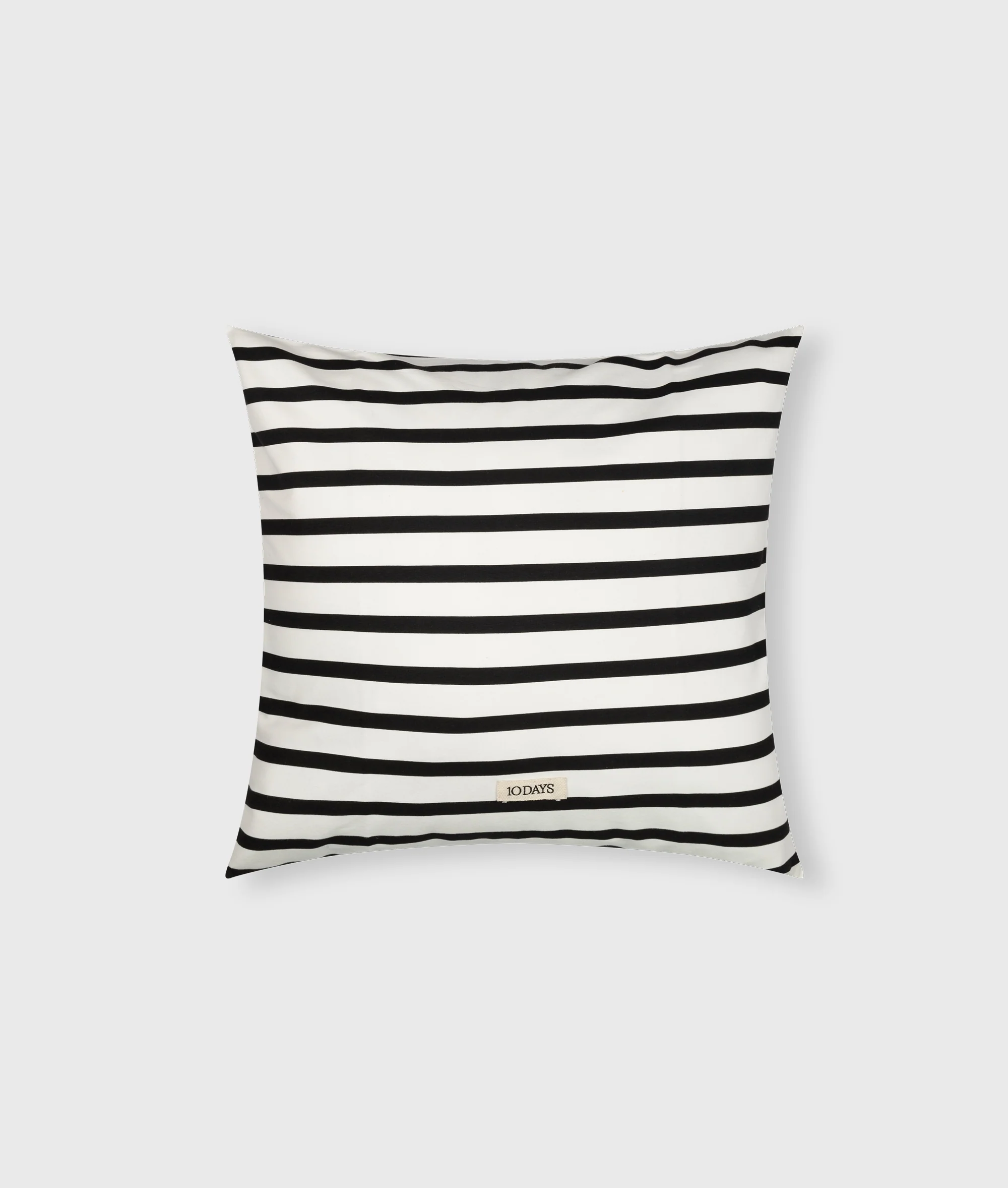 THE PILLOW COVER STRIPES 50x50 | ecru/black