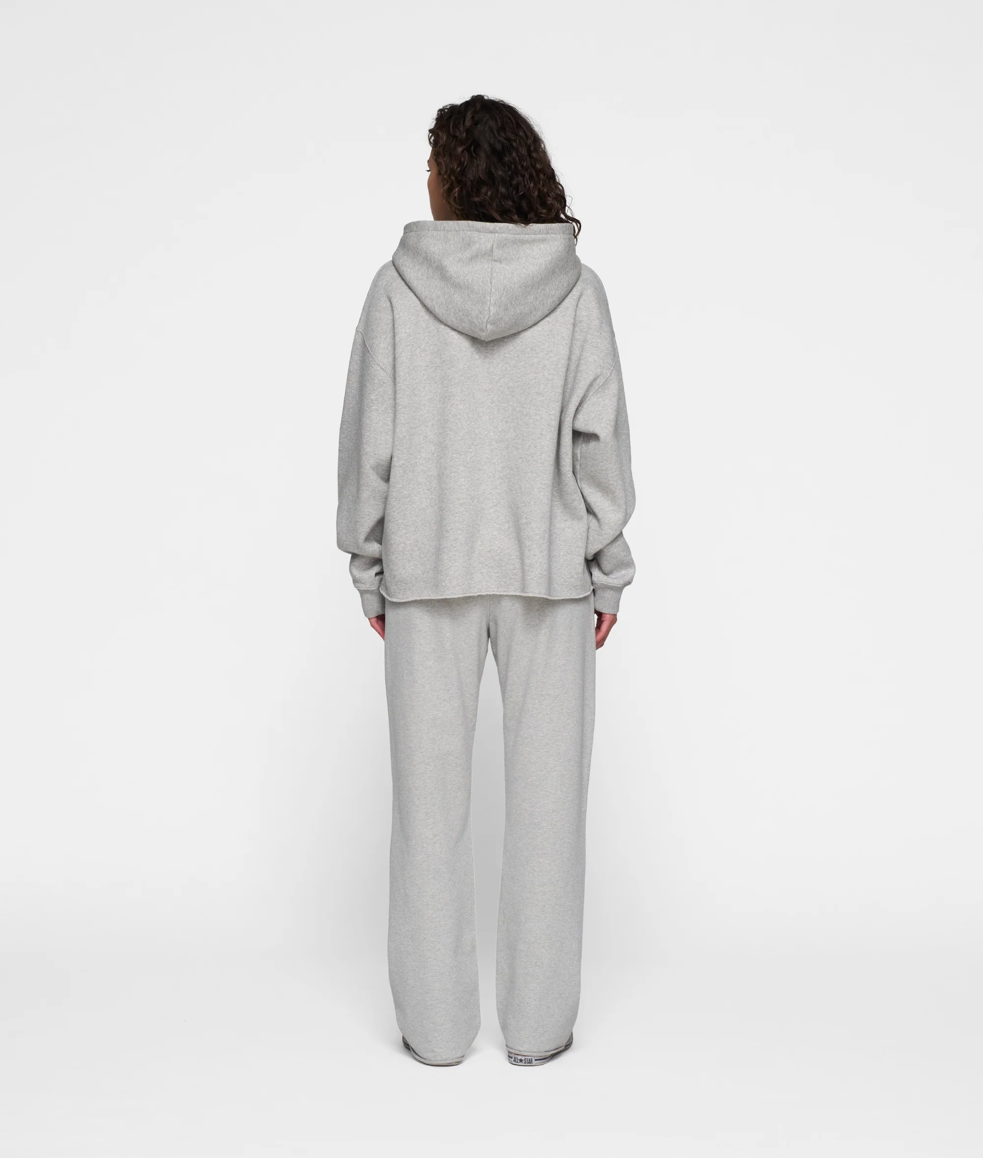 THE STATEMENT LOGO HOODIE | light grey melee - Image 4