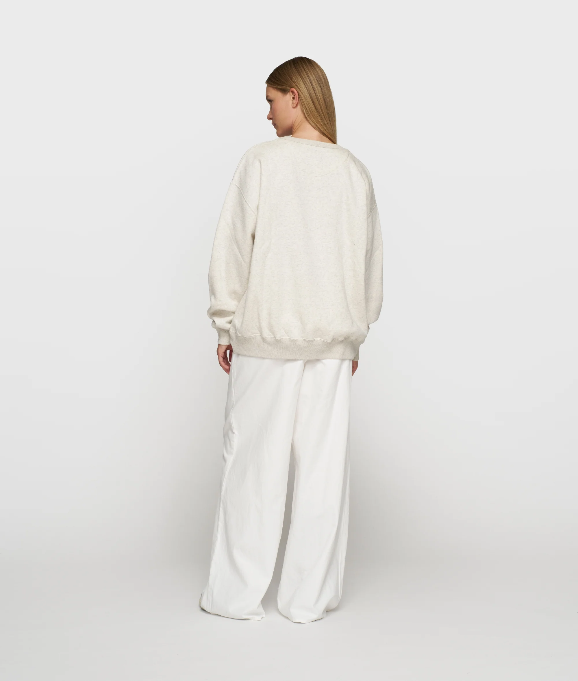 THE STATEMENT SWEATER | soft white melee - Image 4