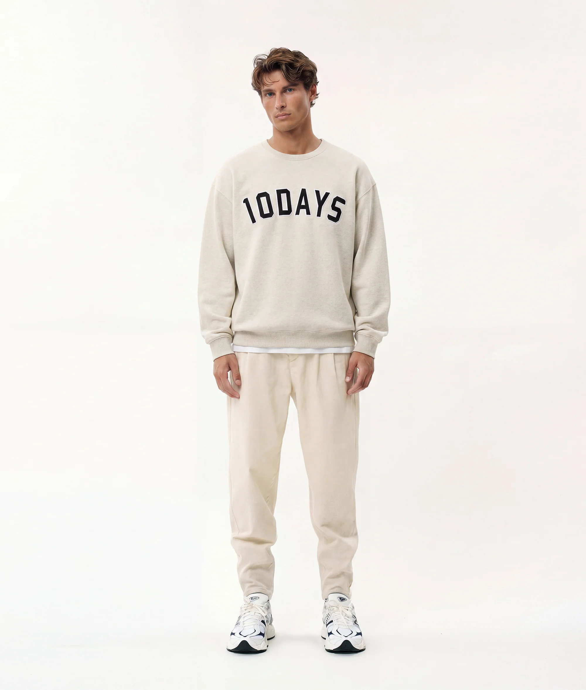 THE STATEMENT SWEATER | soft white melee - Image 6