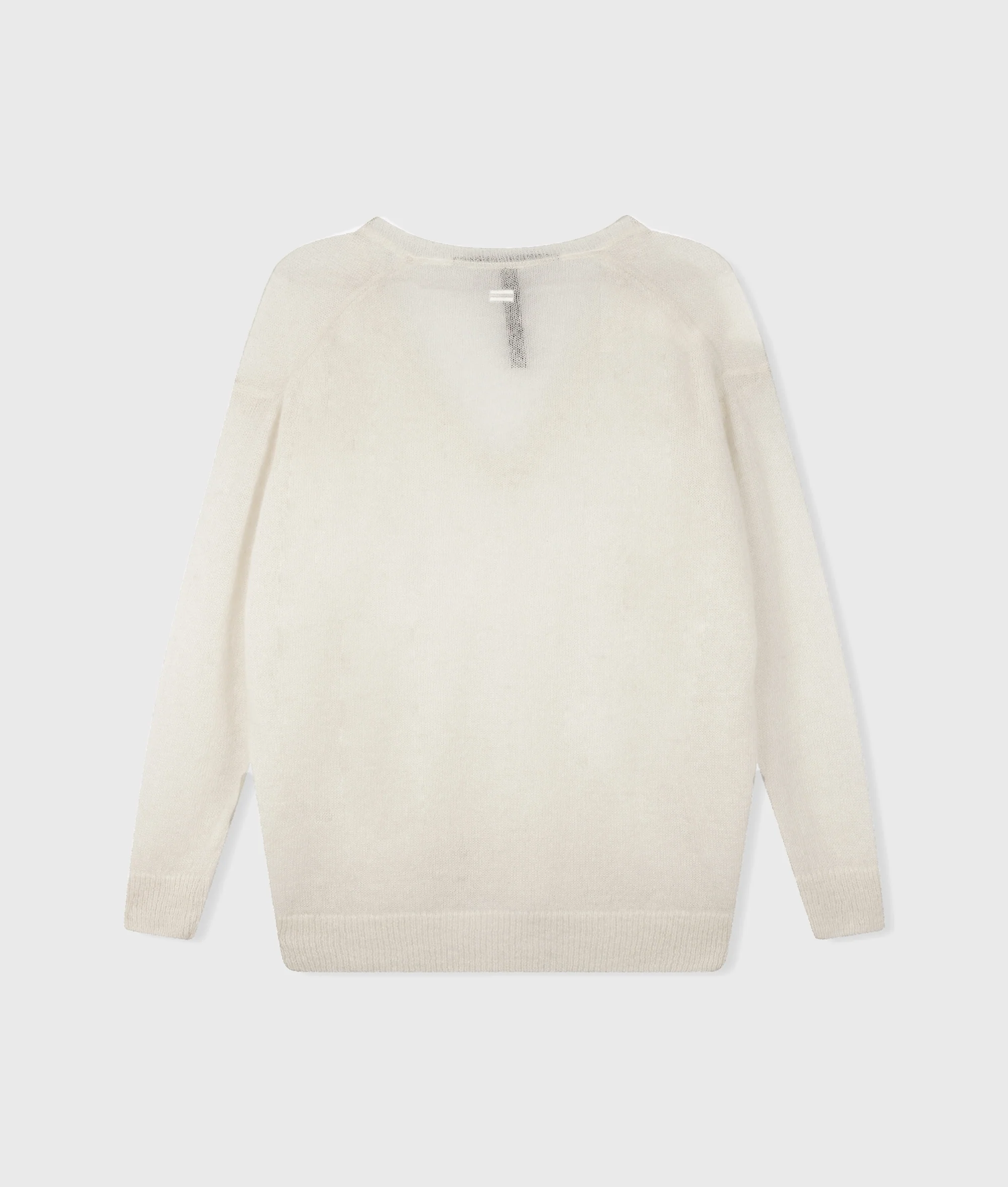 THE V-NECK KNIT SWEATER | ecru - Image 7