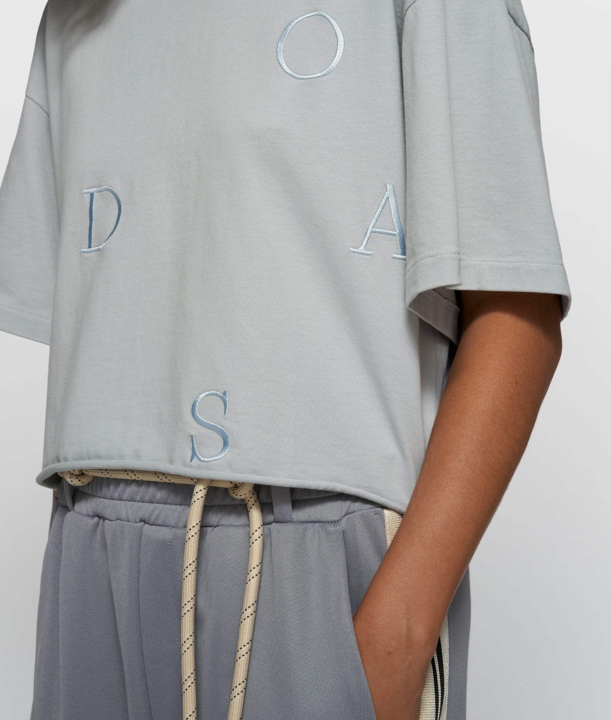 thick cotton tee 10DAYS | clean blue - Image 2