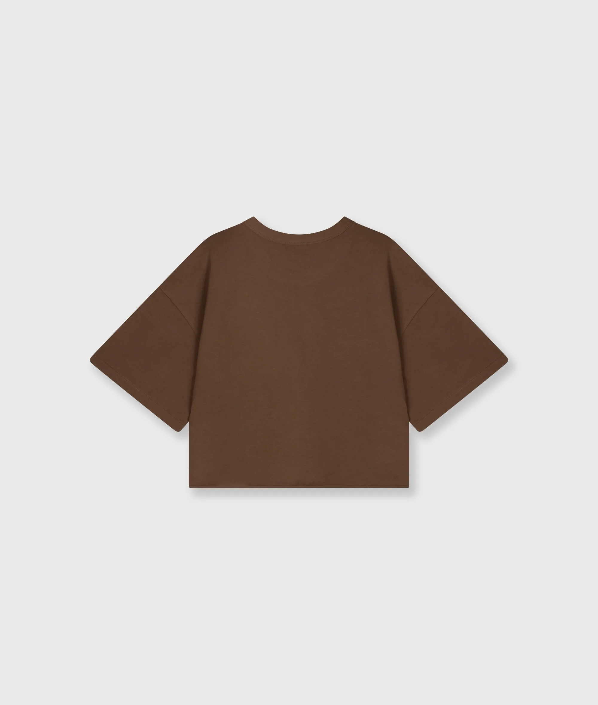 thick cotton tee 10DAYS | dark truffle - Image 6