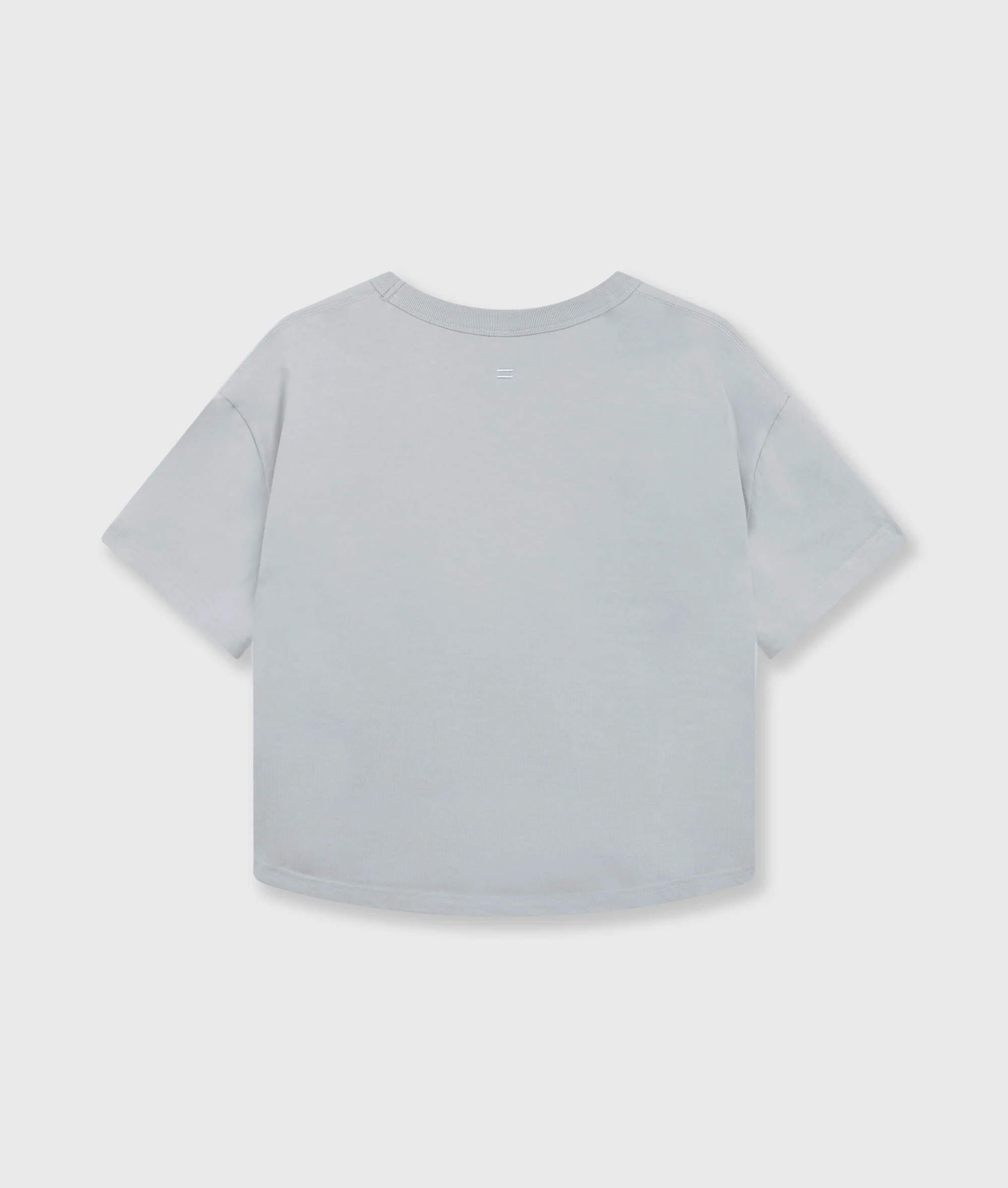 thick cotton v-neck tee | clean blue - Image 6