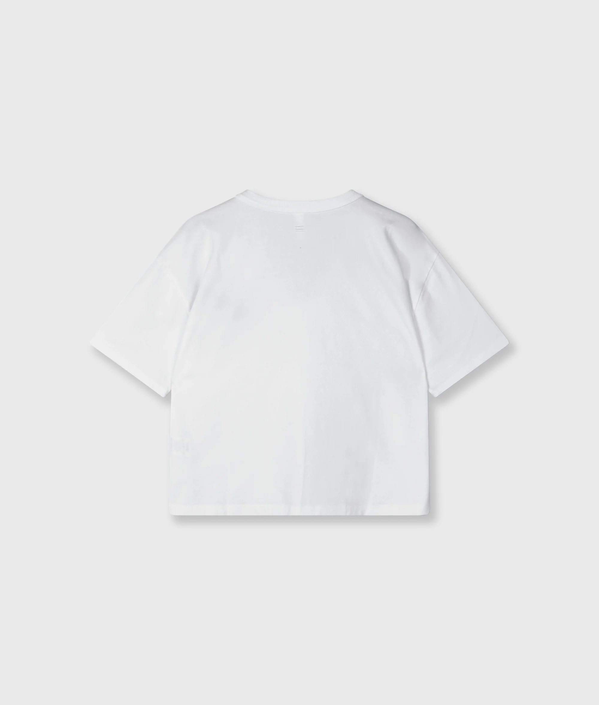 thick cotton v-neck tee | white - Image 6