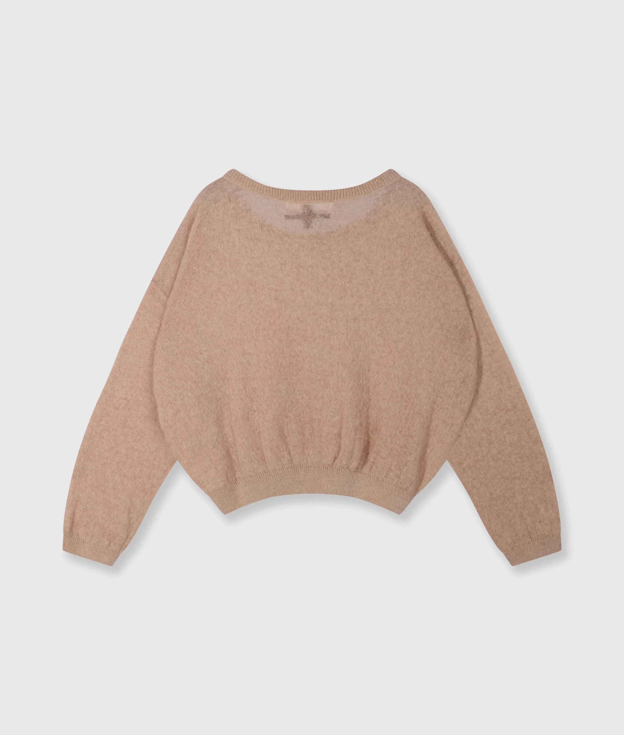 thin knit sweater | light fudge - Image 6