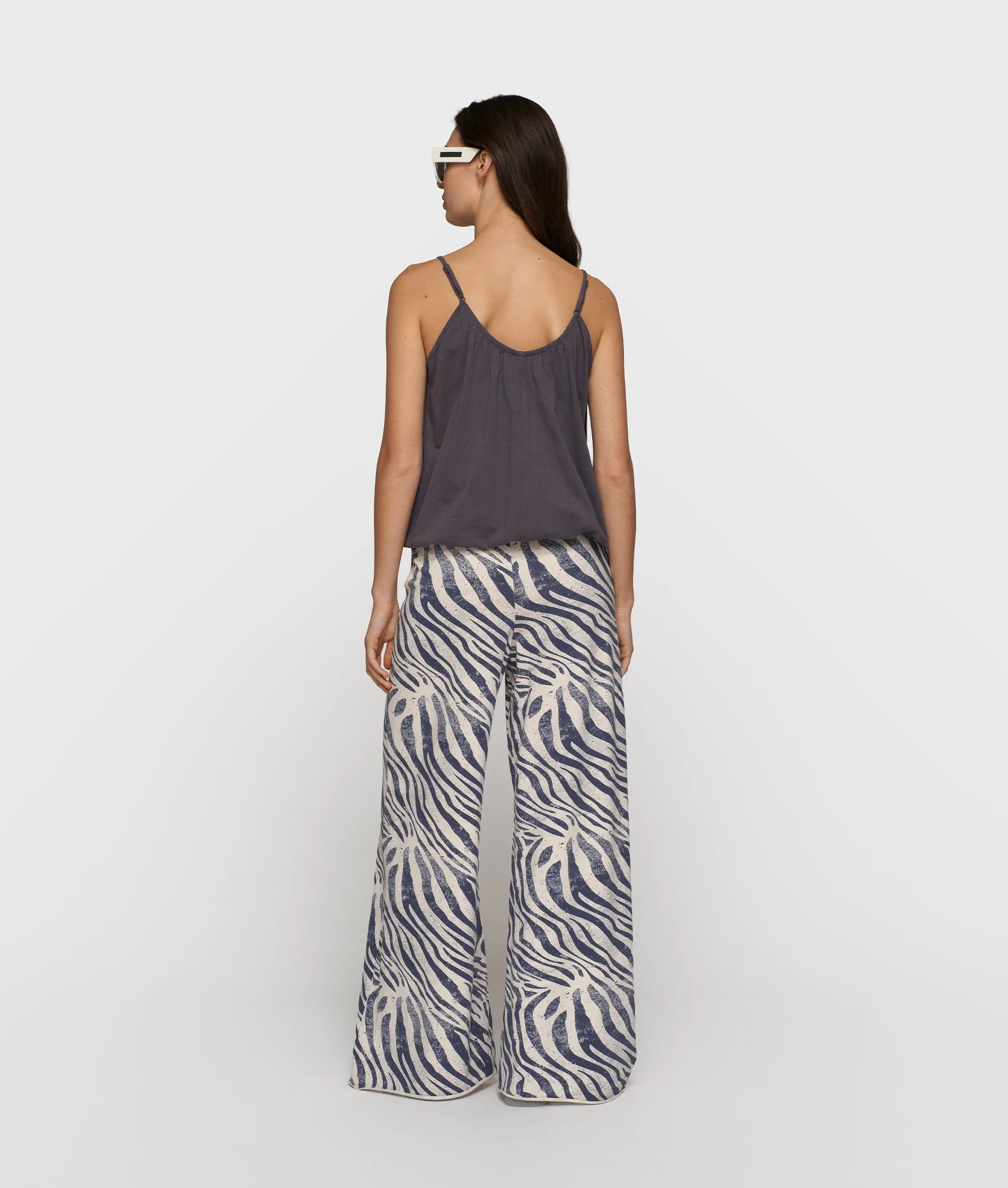 top gathered neck | steel blue - Image 4