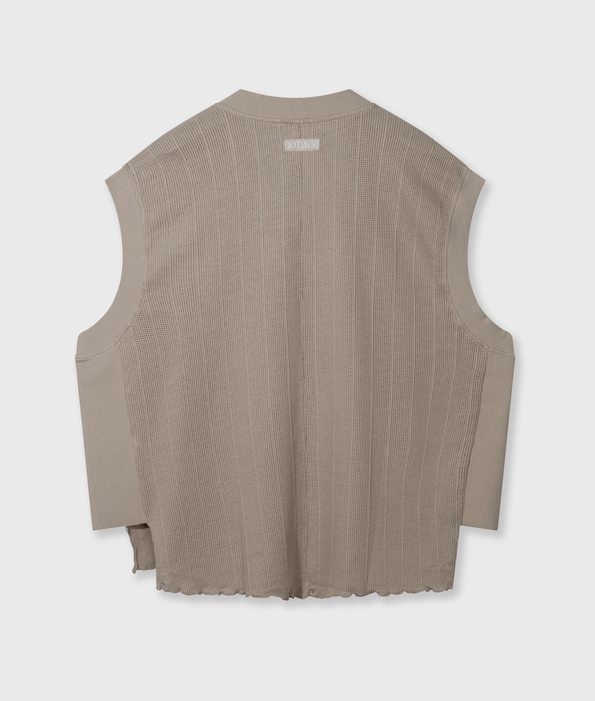 v-neck mesh top | fog - Image 7