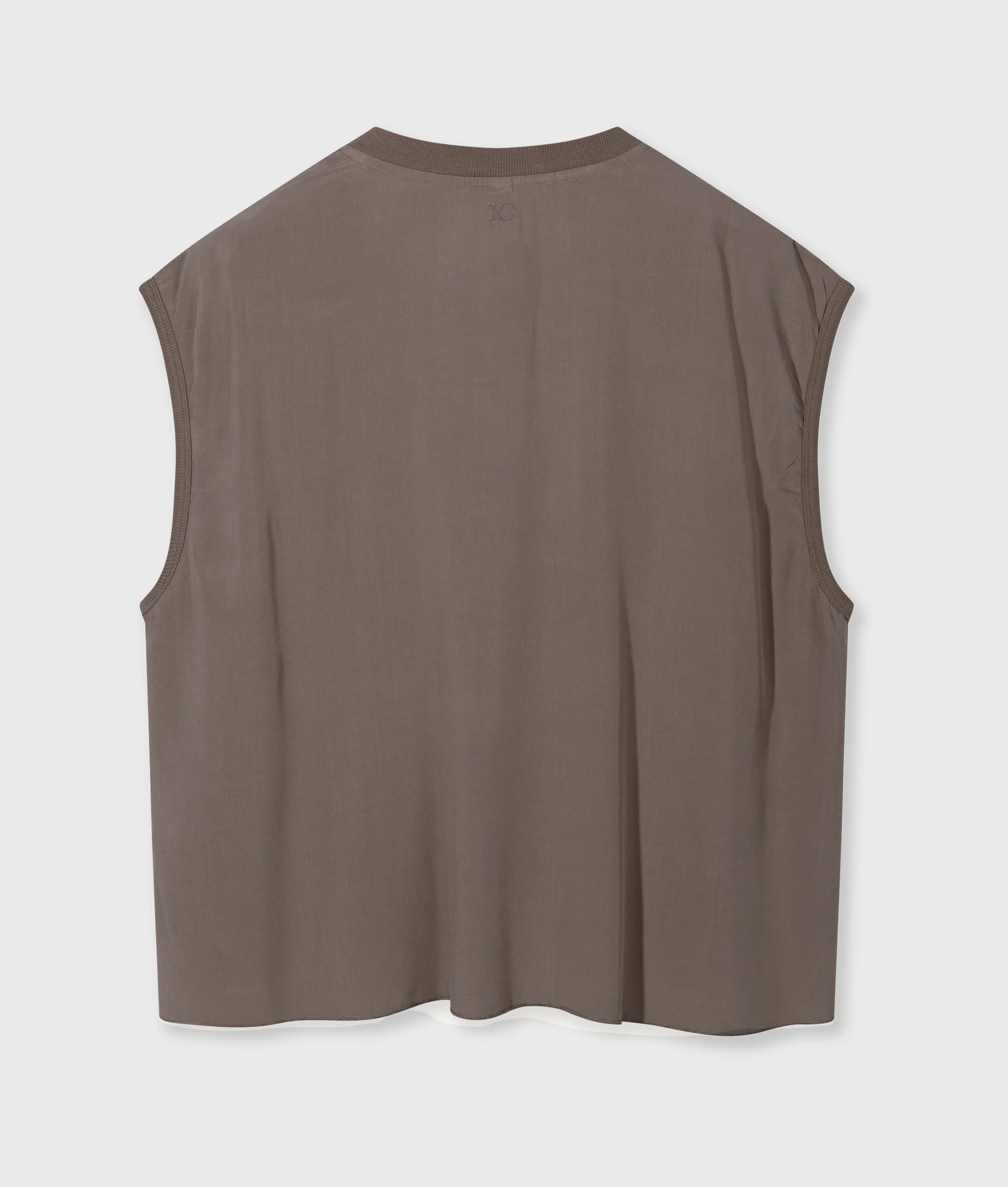 v-neck top viscose | moonrock - Image 6
