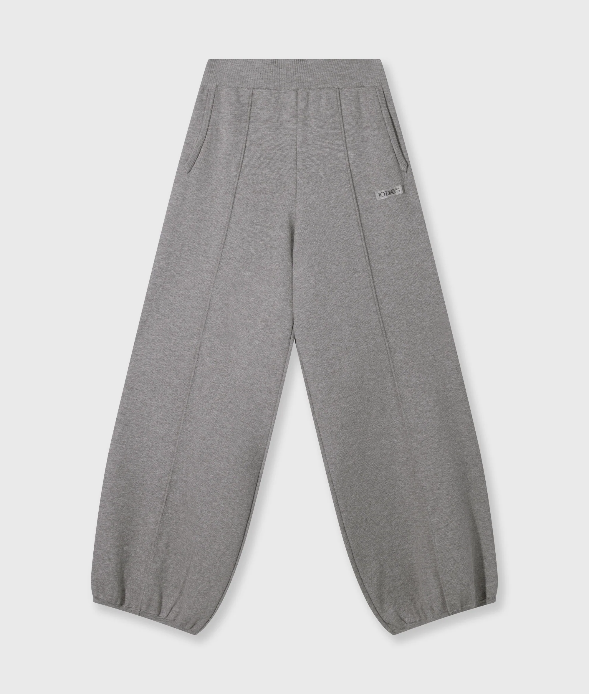western knit pants | grey melee - Image 7