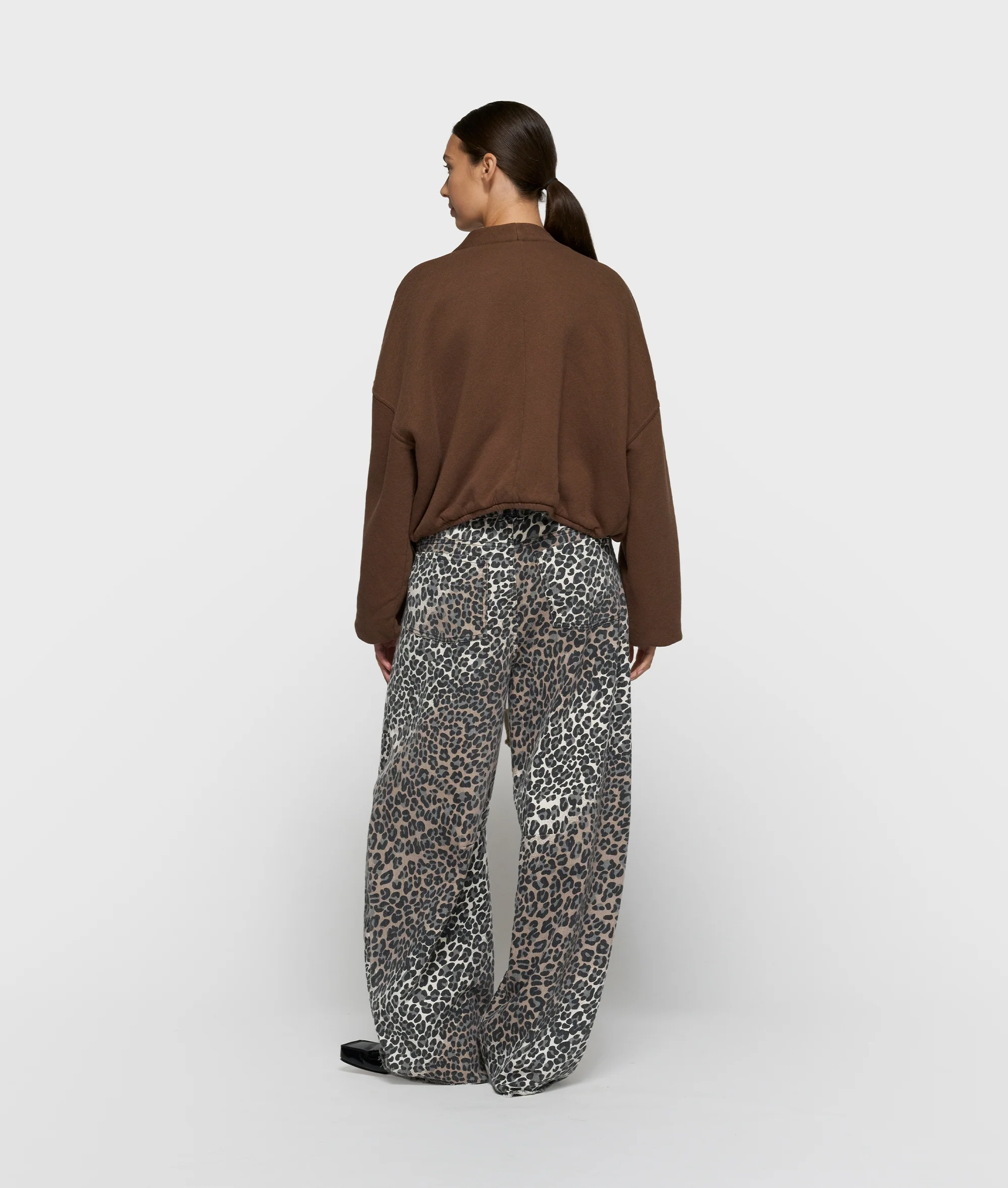western pants leopard | ecru - Image 3