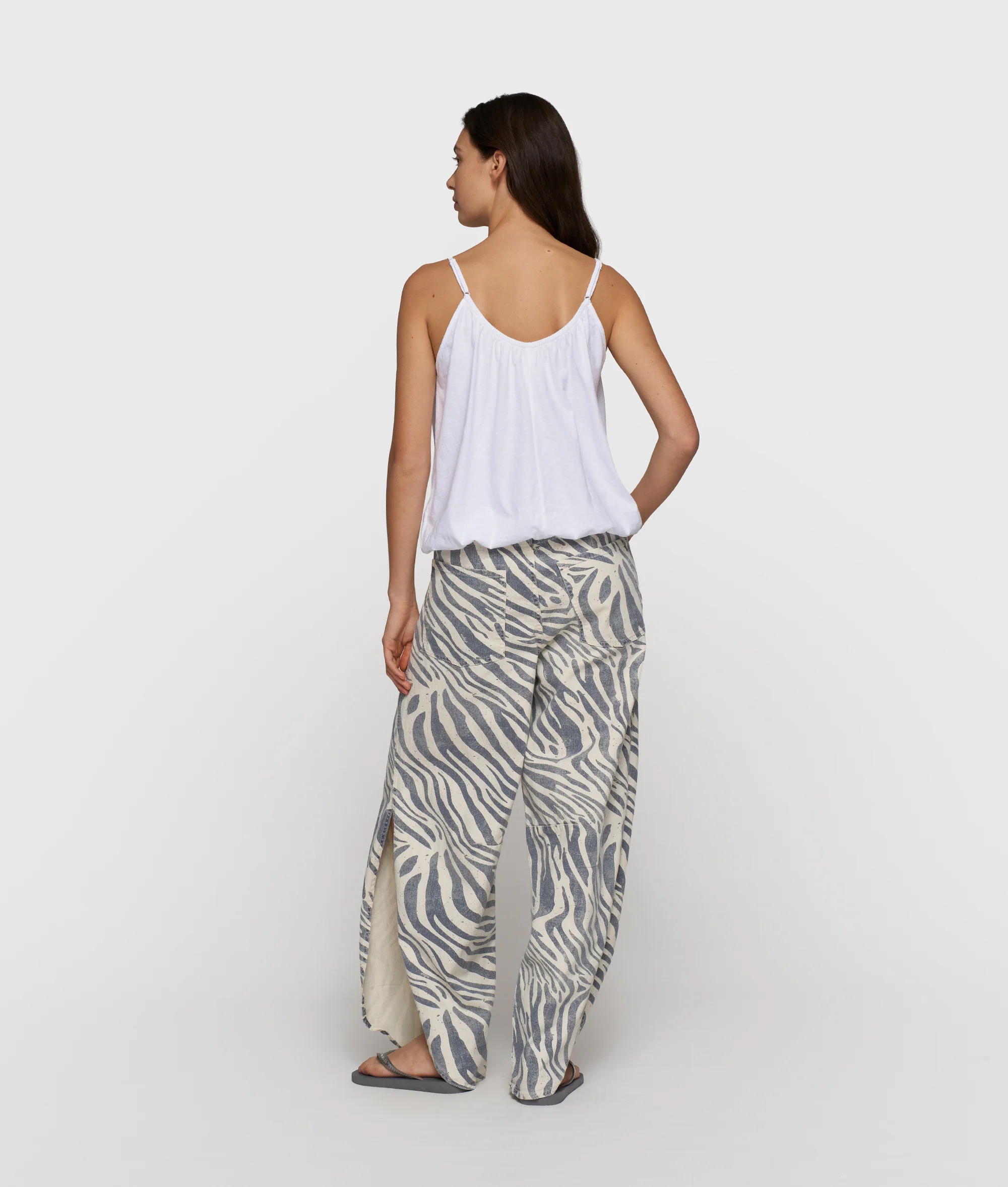 western pants zebra | light vanilla - Image 3