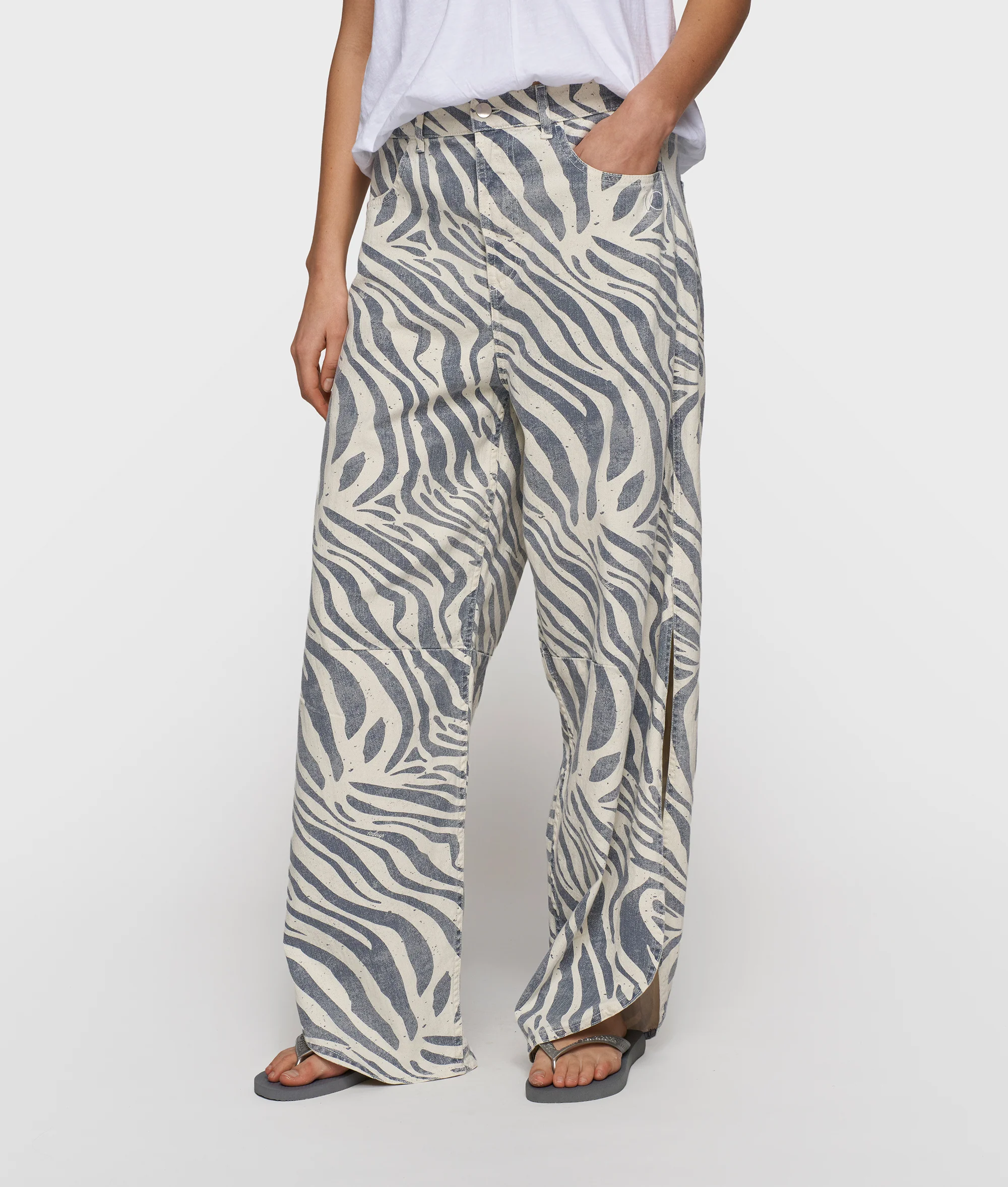 western pants zebra | light vanilla - Image 4