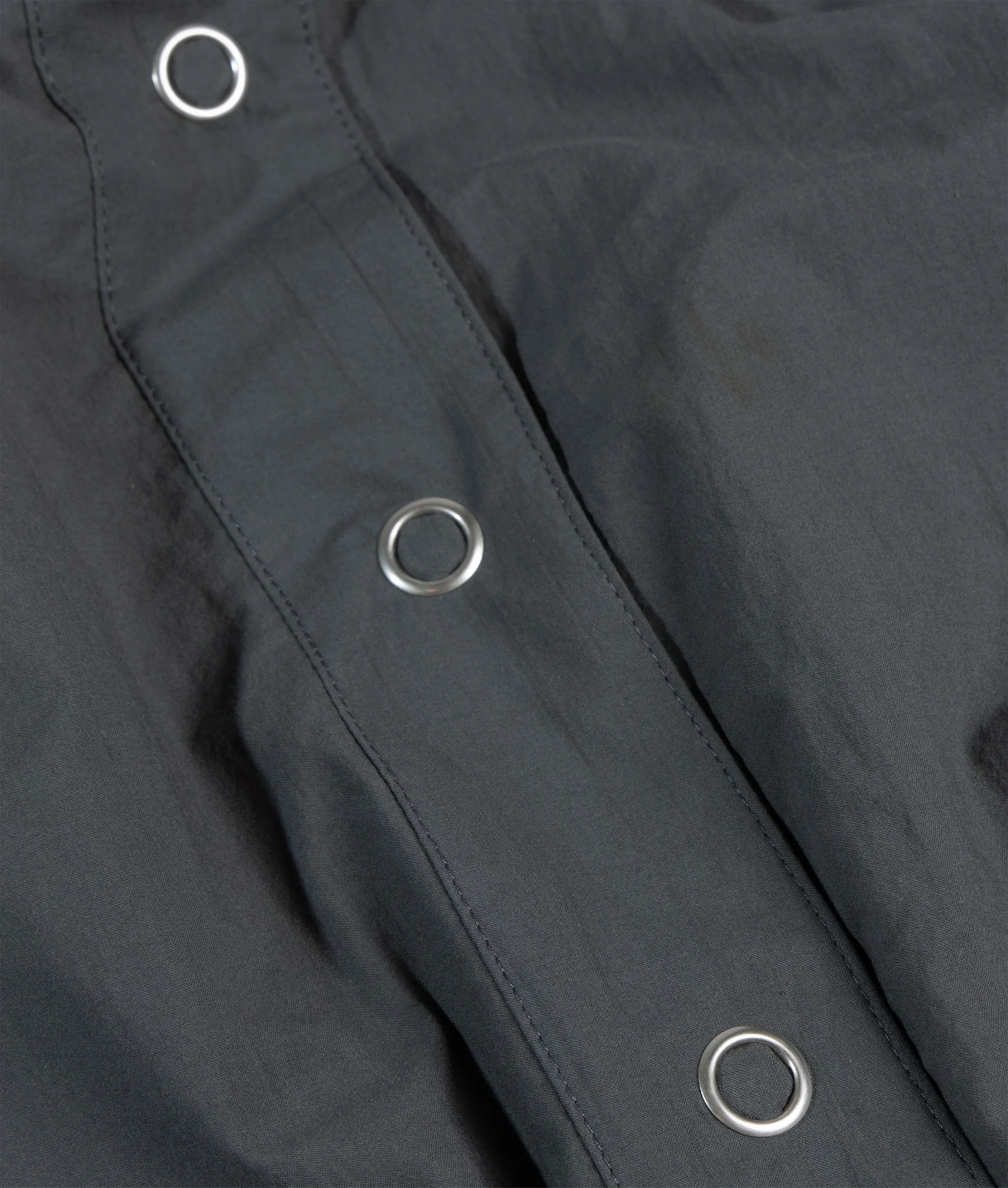 wide crinkle jacket | steel blue - Image 7