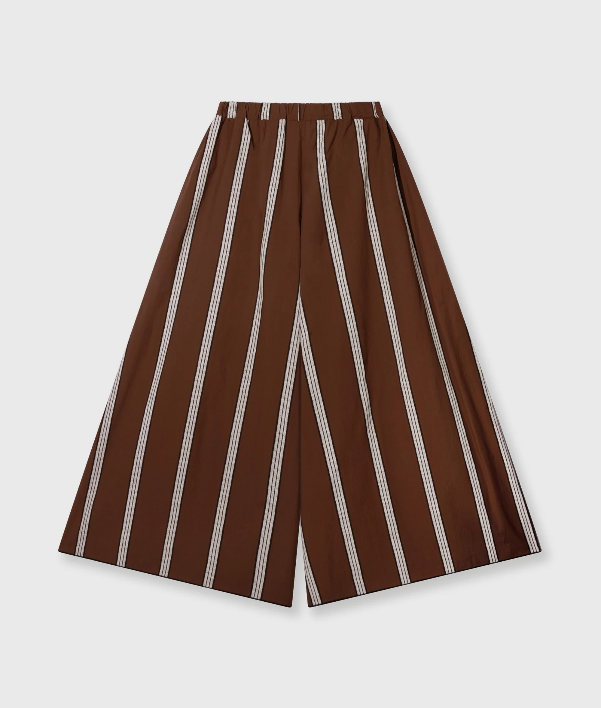 wide leg pants stripes | deep brown - Image 7