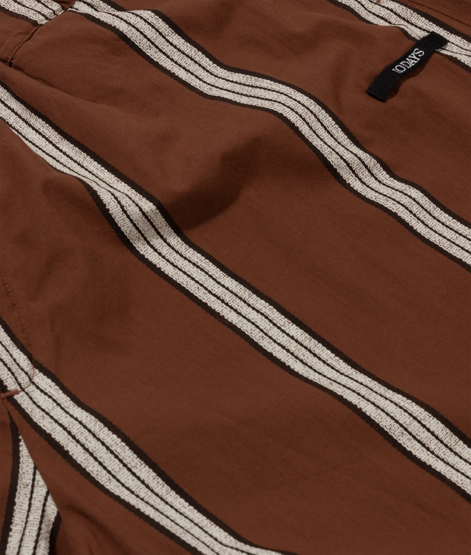 wide leg pants stripes | deep brown - Image 8