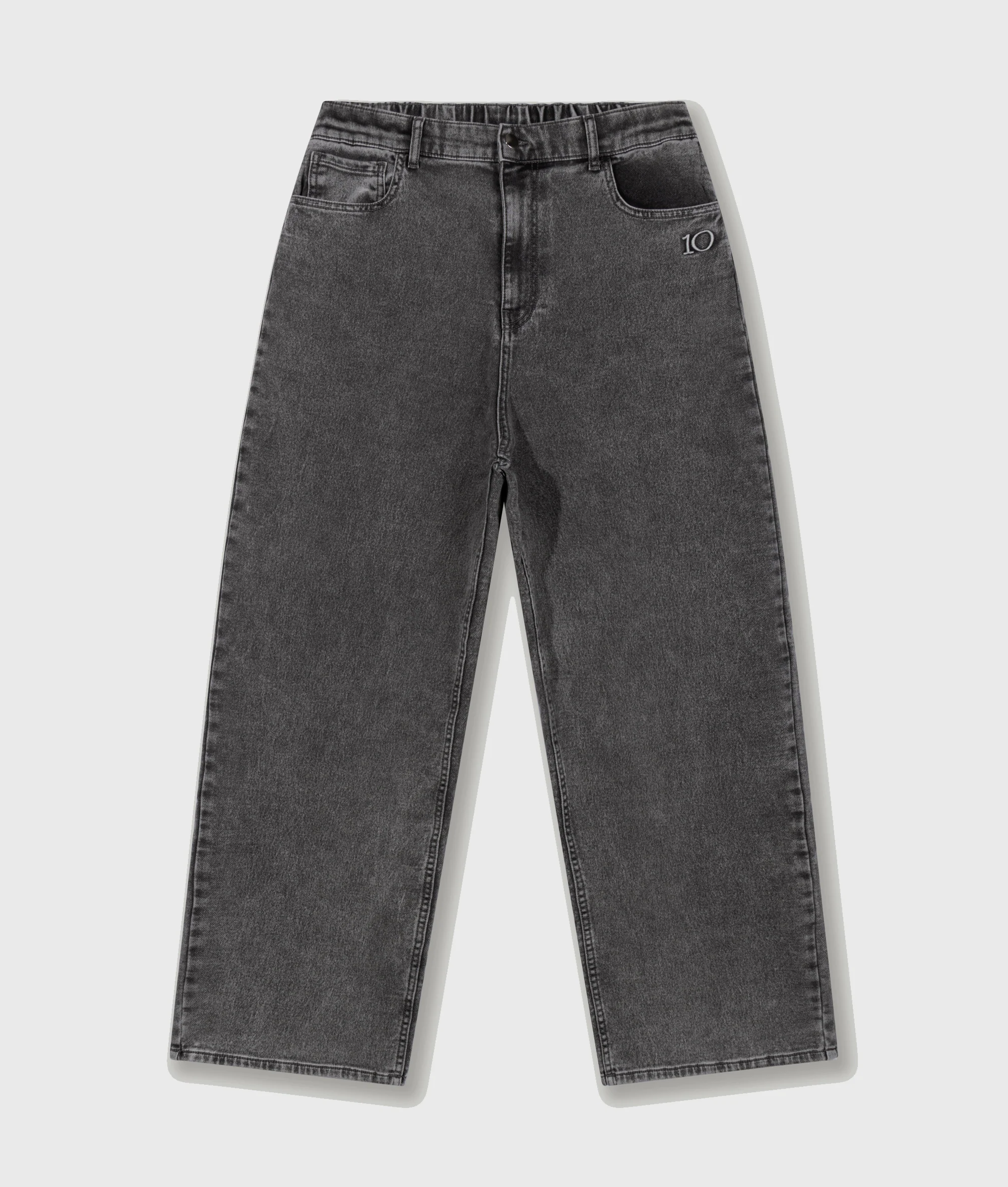 wide pants jog denim | black - Image 5