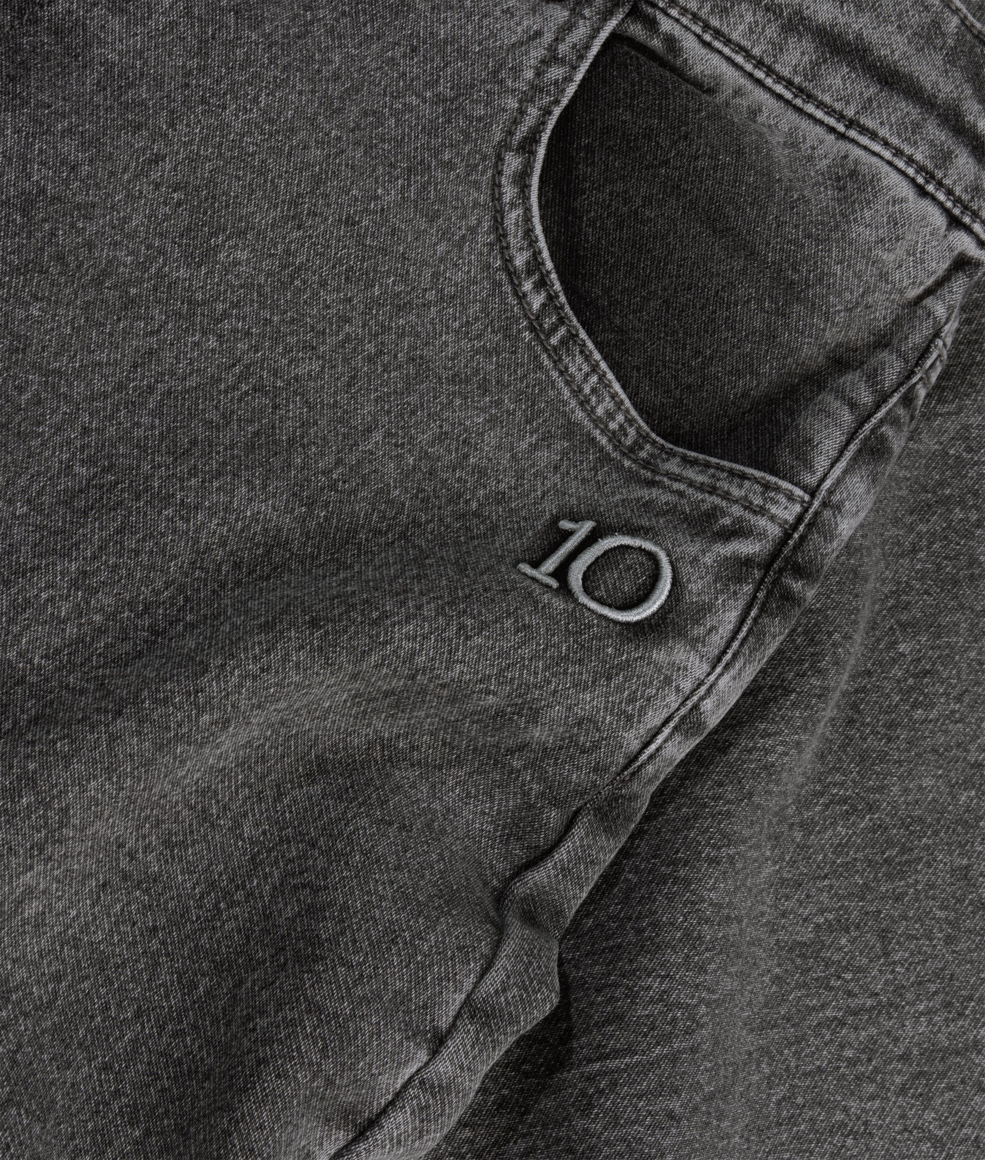 wide pants jog denim | black - Image 7