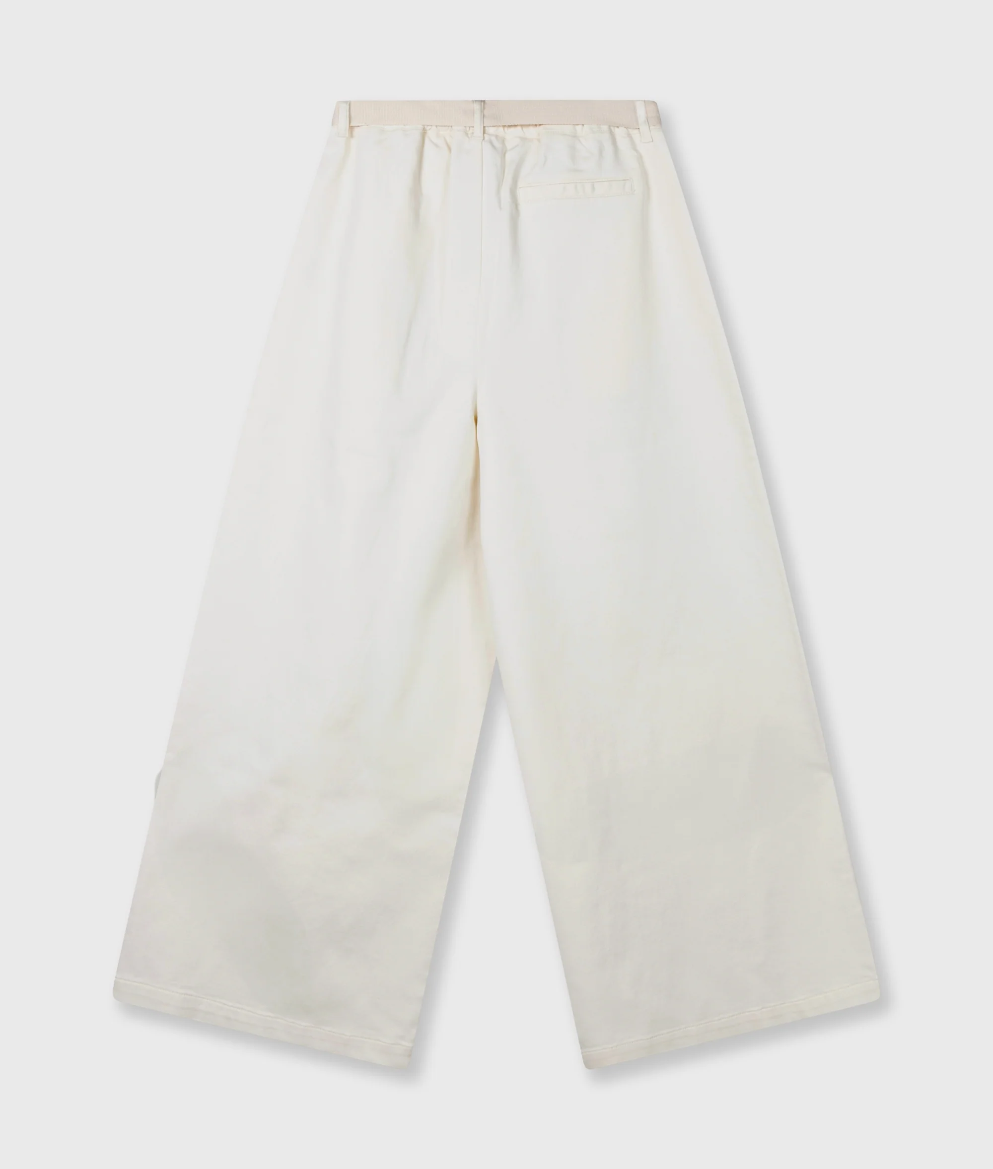 wide pants jog twill | pearl - Image 6