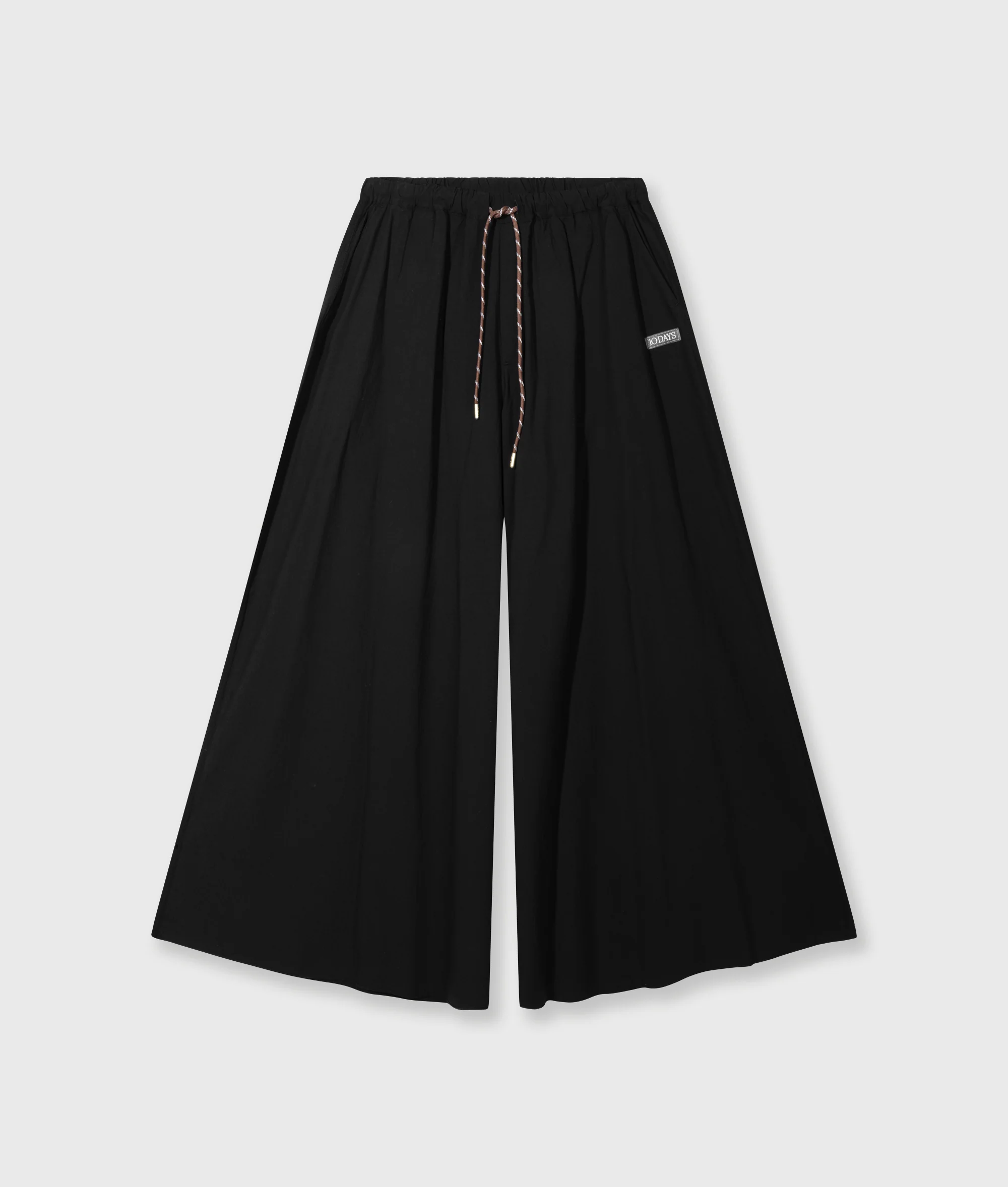 wide pants poplin | black - Image 5