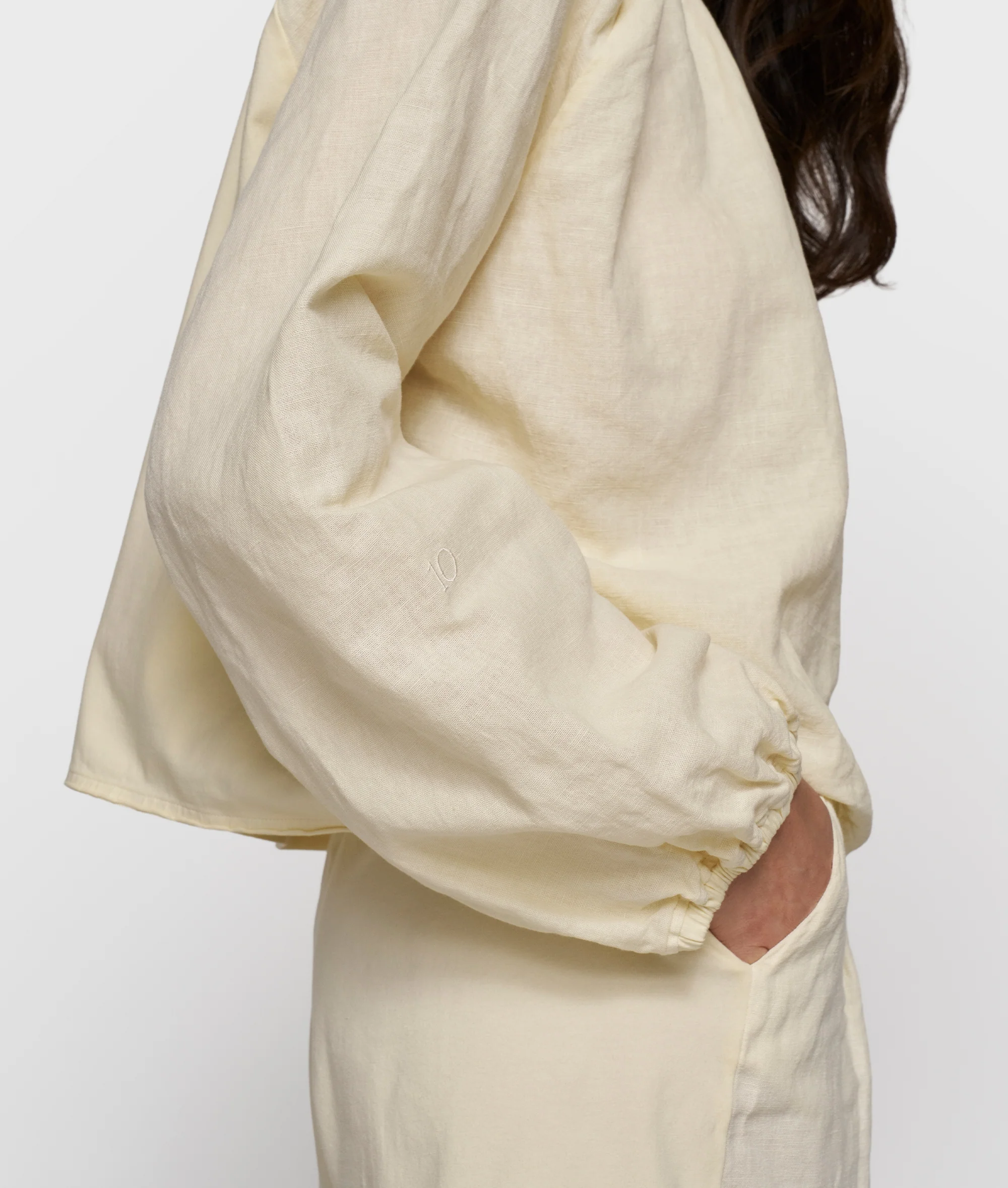 wide shorts linen | soft vanilla - Image 5