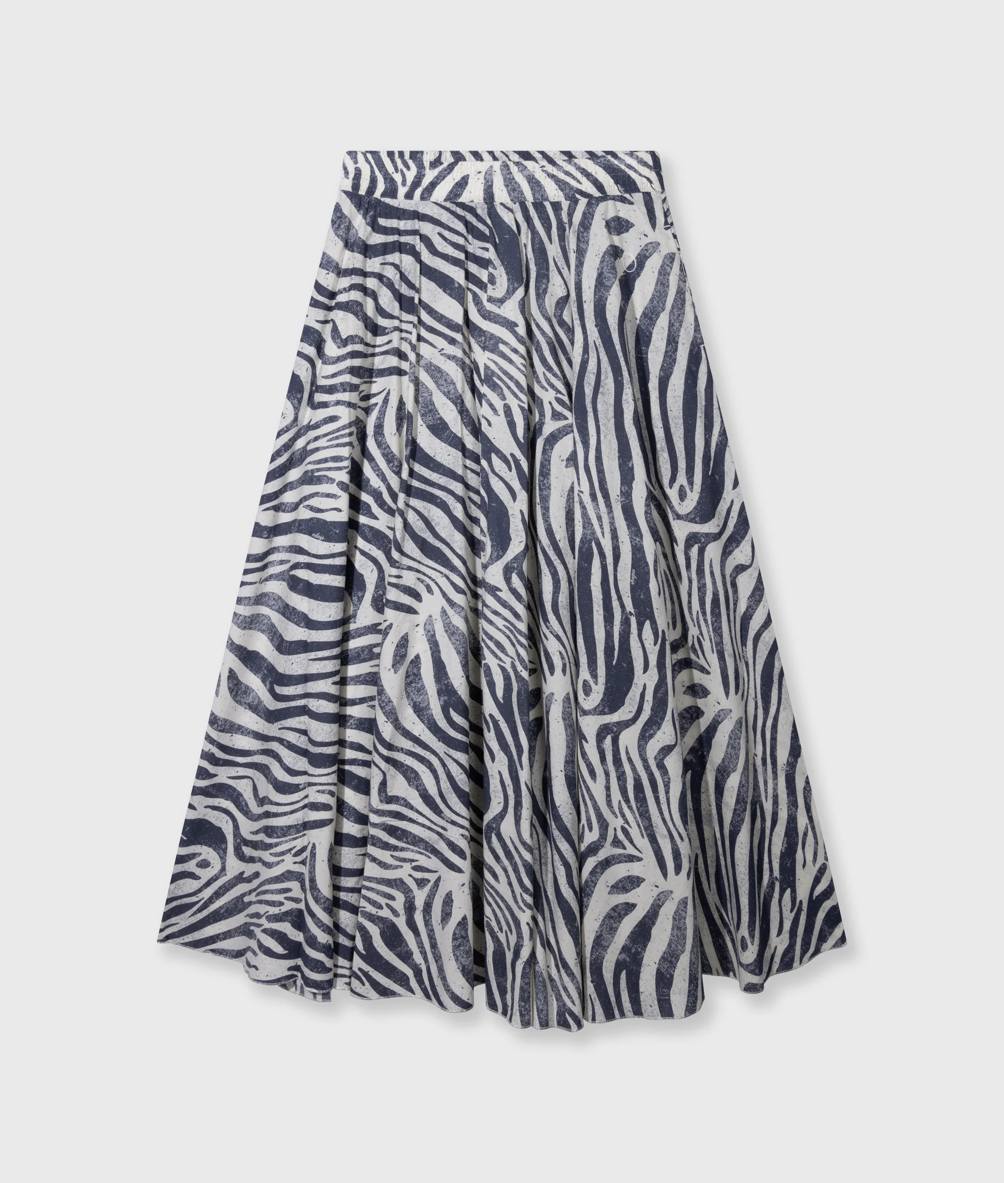 wide skirt zebra voile | light vanilla - Image 5