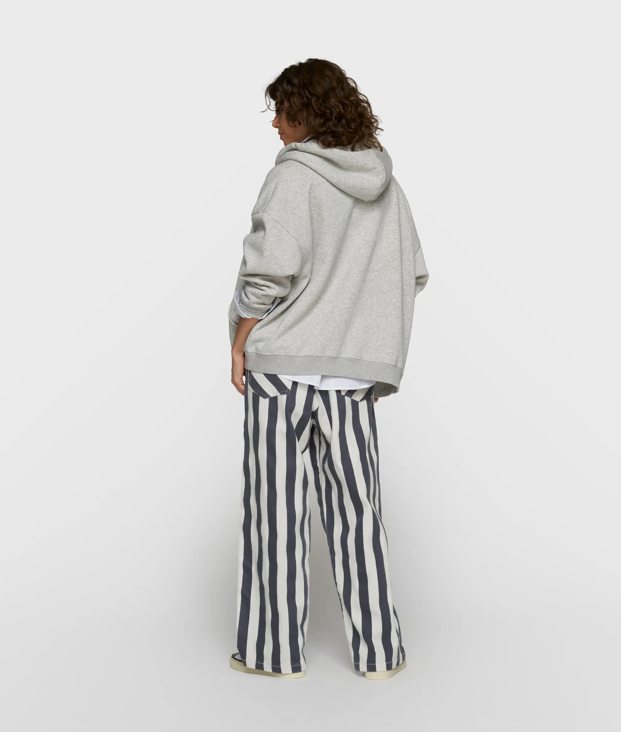 zip cardigan | light grey melee - Image 4